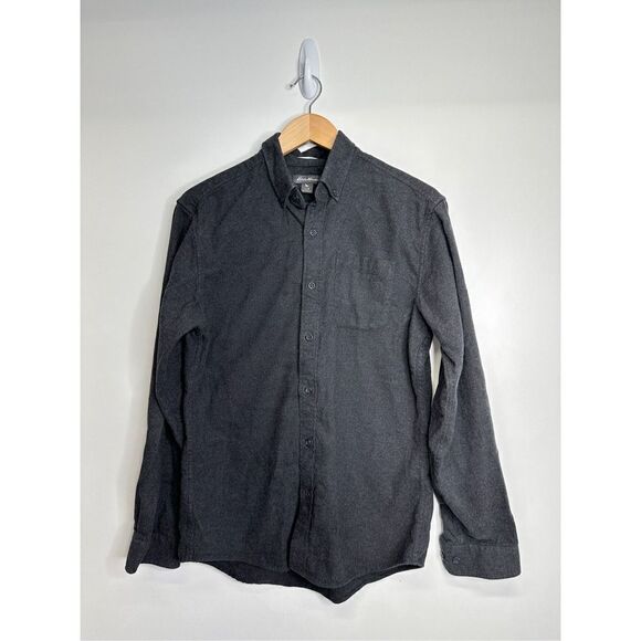 Eddie Bauer Shirt Mens Medium Button Front Gray 100% Cotton Classic Fit - Picture 3 of 10